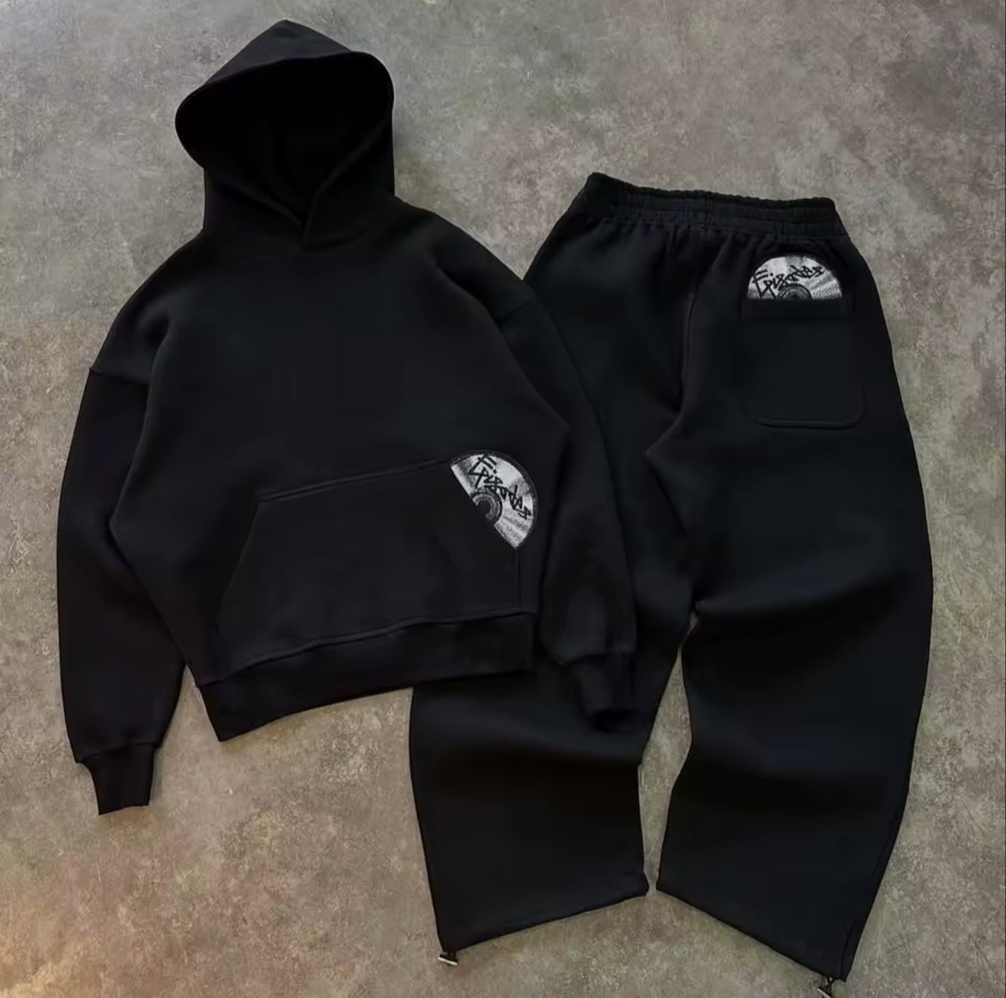 Tracksuit set „CD” Black/Grey