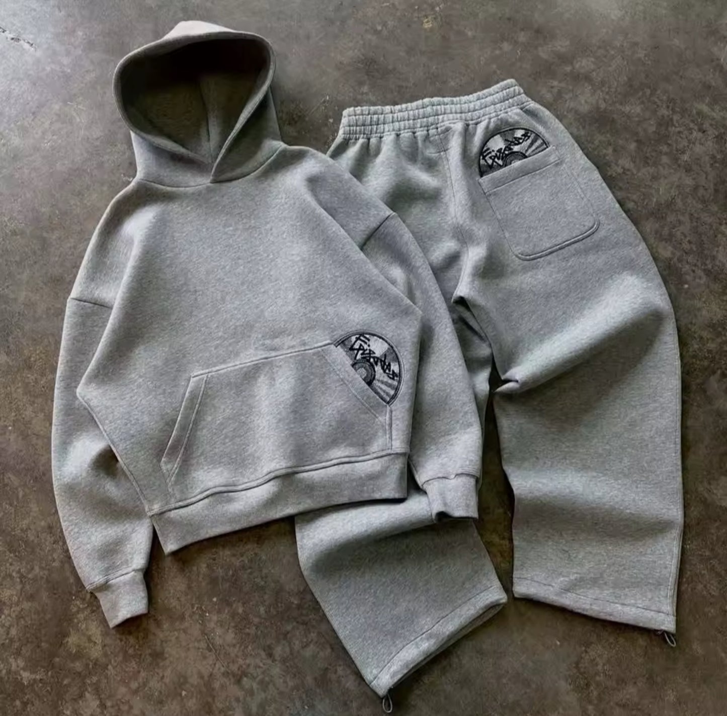 Tracksuit set „CD” Black/Grey
