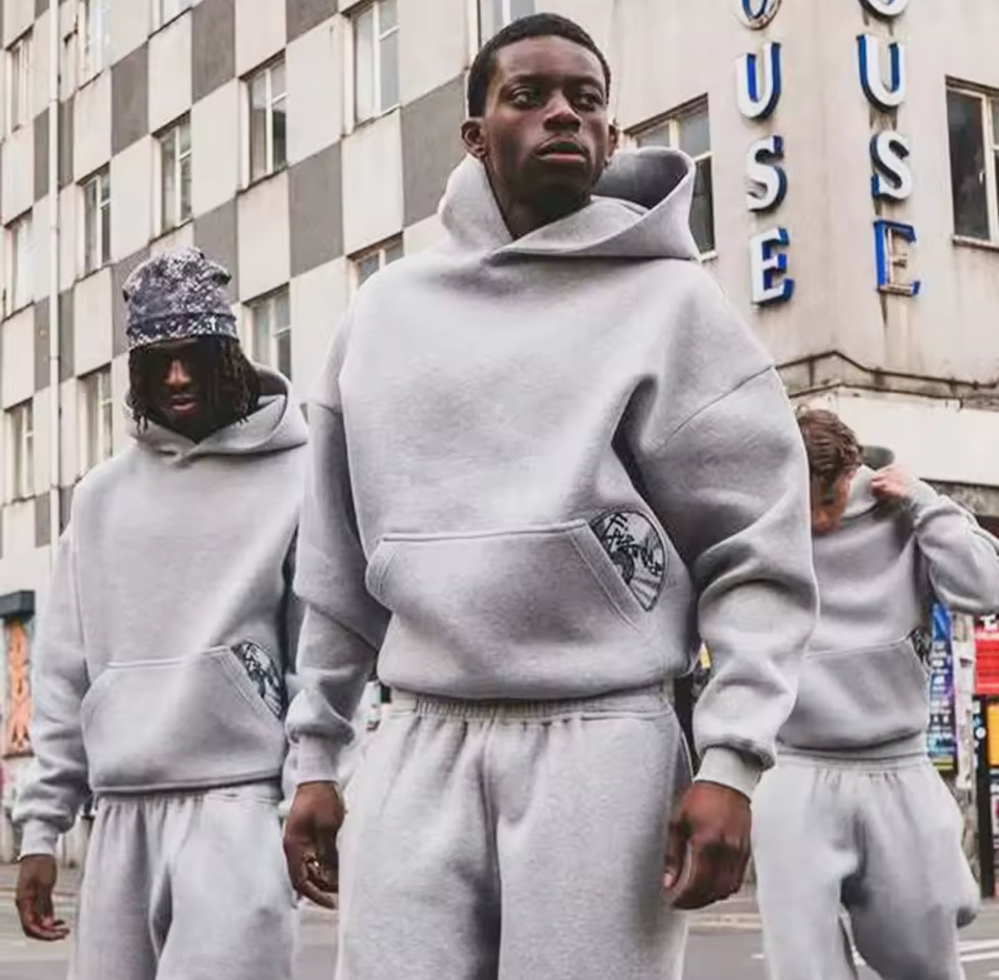 Tracksuit set „CD” Black/Grey