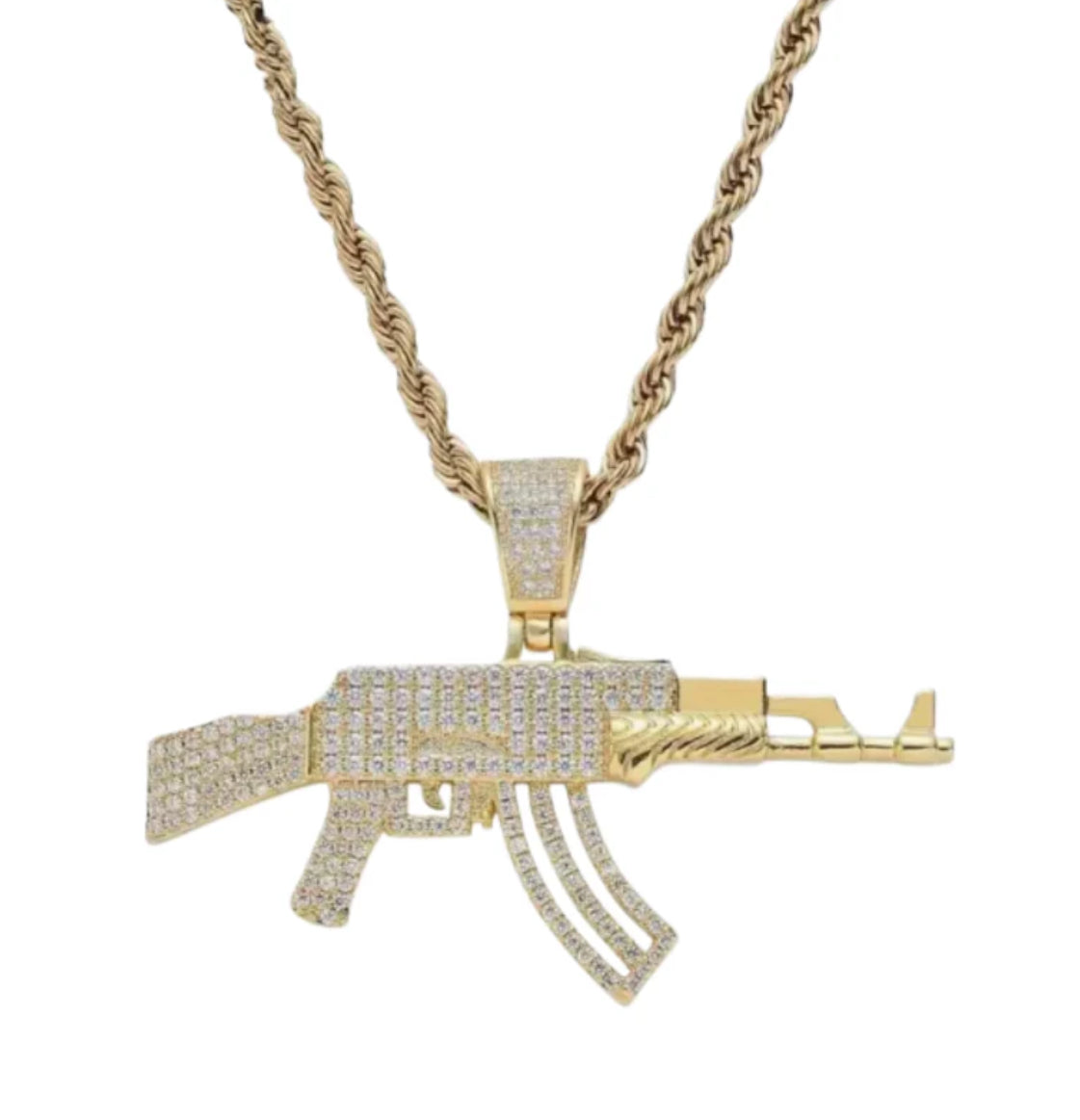 necklace AK47 gold