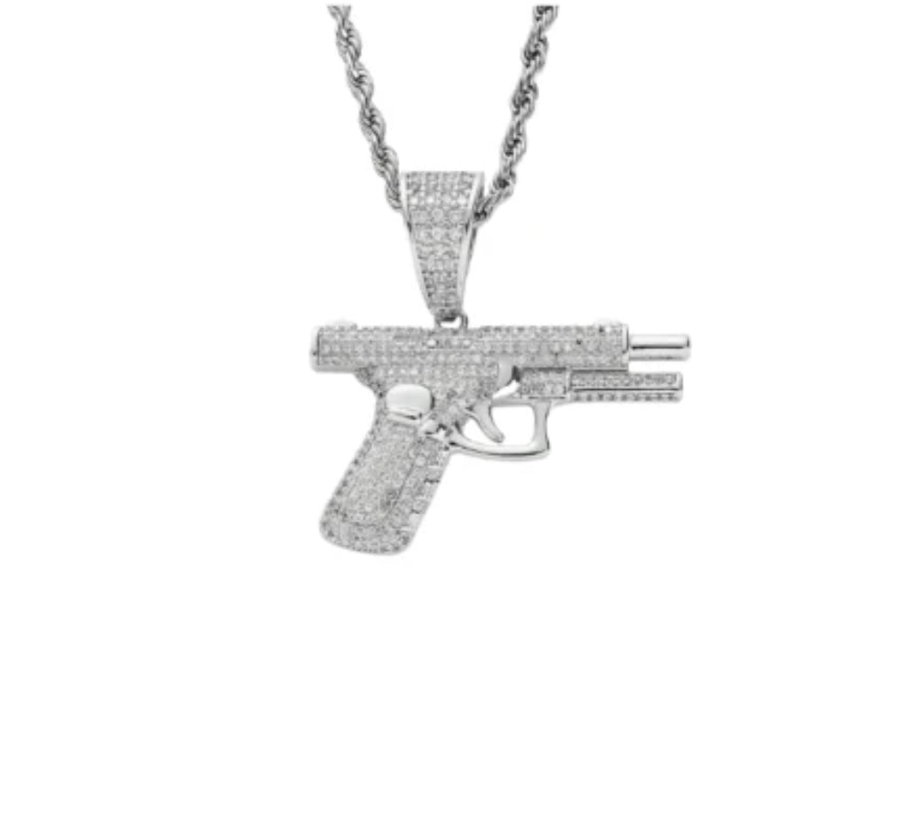 Necklace GLOCK 17 silver