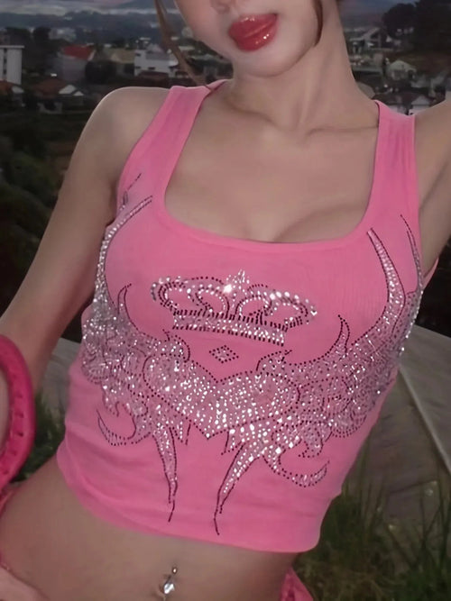 Pink Crop Top