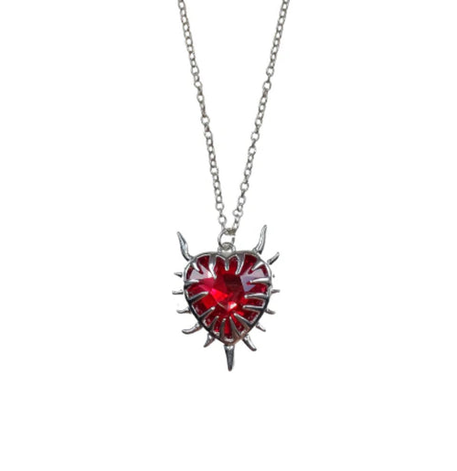 Necklace heart silver