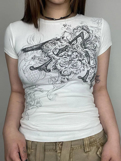Graphic Crop Top